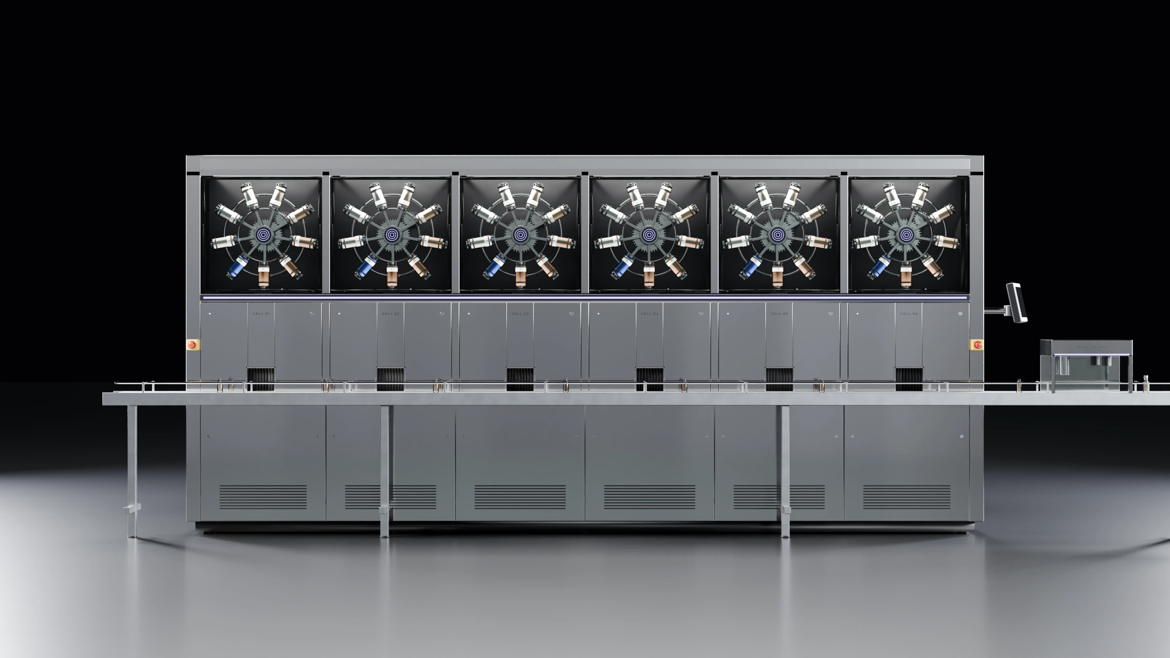 The ChromaCore Node v3, rendered from the updated Blender design